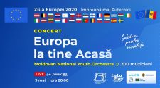 ziua europei Orchestra Națională de Tineret a Moldovei și La La Play Voices