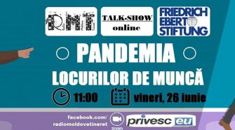Radio Moldova Tineret de invită la un Talk show ,,Pandemia locurilor de muncă”.