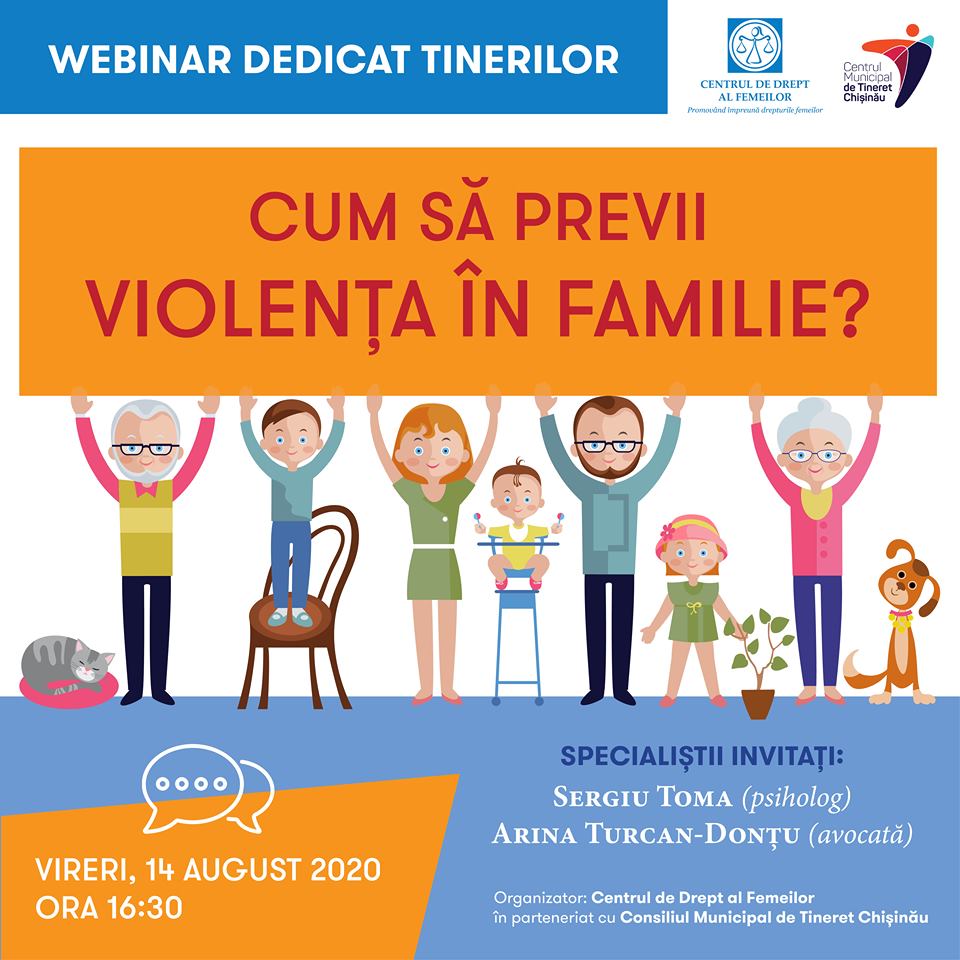 violența în familie webinar pentru tineri