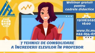 instruire online pentru profesori