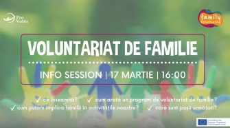 voluntariat de familie sesiune de informare