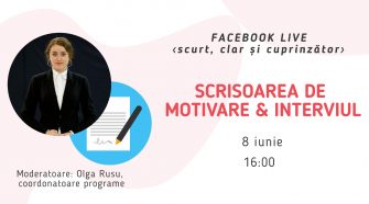 scrisoare de motivare fb live